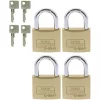 Burg-Wachter Brass Keyed Alike Long Shackle Padlock 40mm 4 Pack -Padlocks Sales 890PH P