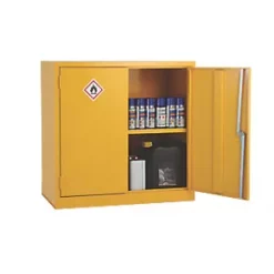 1-Shelf Hazardous Substance Cabinet Yellow 915 x 457 x 915mm -Padlocks Sales 912VV A2