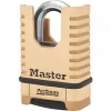 Master Lock 1177D Brass Weatherproof Closed Shackle Combination Padlock 58mm -Padlocks Sales 915KH P